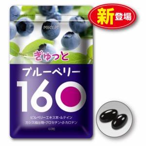 【終売・賞味期限間近のため訳あり（賞味期限2025年5月7日）】ぎゅっとブルーベリー160（単品）ビルベリー　ルテイン　カシス　クロセチ