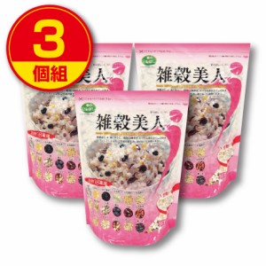 新登場　麦のいしばし　雑穀美人　750g　3個組　 計量スプーン付き　チャック袋入り　18種類の穀物　石橋工業　大麦　発芽玄米　黒大豆　