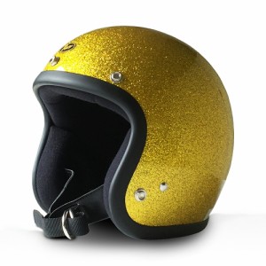BUCO スタンダード メタルフレーク ゴールド バイク/ヘルメット/ジェット  XS サイズ