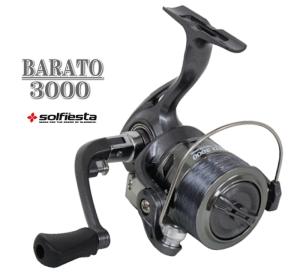 BARATO 3000 4号100Ｍ糸巻済 磯釣 ちょい投  サビキ釣り ライトシーバス ライトジギング エギング バス等に スピニングリール