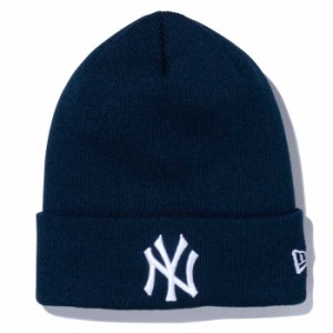 即日出荷 ニューエラ newera ニットキャップ ニット帽 ベーシック カフニット MLB Team Logo ニューヨーク・ヤンキース ネイビー 1375133