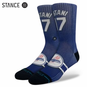 即日出荷 STANCE スタンス カジュアルソックス クルーソックス 大谷翔平 ドジャース ユニフォーム 青 MLB公認 JERSEY OHTANI 2 BLUE A556