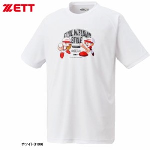 即日出荷 ZETT パワプロ君 コラボ Tシャツ 半袖 パワフルプロ野球 BOT97101 zet24fw