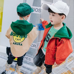 ジャケット 男の子 ブルゾン ウインドブレーカーフード付 ジャケット キッズ ベビー 子供服 アウター 長袖 コート マウンテンパーカー