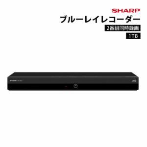 SHARP ブルーレイディスクレコーダー 1TB 2番組同時録画 ブルーレイプレイヤー DVDプレイヤー シャープ 2B-C10EW1 