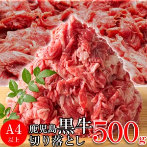 鹿児島黒牛A4ランク以上切り落とし500g 鹿児島黒牛切り落とし 500g 250g×2パック A4 A5 牛バラ肉 ブランド牛 鹿児島県 国産 日本産 