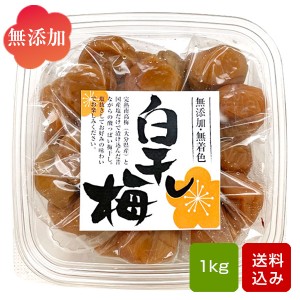 白梅干し 1kg 白干し 梅干し 無添加 無着色 南高梅 大分県産