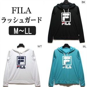 水着 レディース ラッシュガード 226-736 FILA 長袖ラッシュガード パーカー BKブラック WTホワイト BLブルー M L LL フィラ