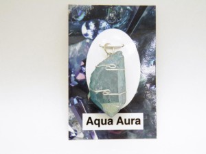 現品 リッチブルーアクアオーラクォーツ ヒーリングトップペンダントトップ NO.5【Aqua・Aura・Quartz】天然石 風水 パワーストーン