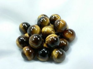 丸玉 タイガーアイ 10ｍｍ 【穴なし一粒売りビーズ】 天然石 パワーストーン