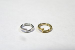 【20個セット】 丸カン 1.0.×6.0mm 金メッキ・ロジウムメッキ アクセサリー 製作パーツ