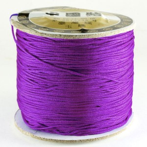 中国結び用紐 紫 約90m [1ボビン] アクセサリー 製作パーツ