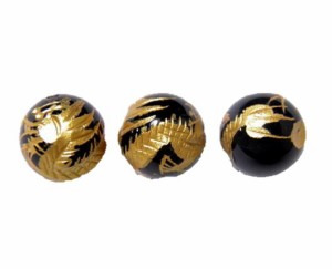 金龍 彫刻ビーズ ブラックトルマリン 10mm 1粒売り