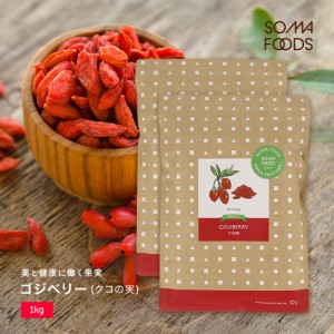 ゴジベリー 1kg クコの実 無添加 無着色 スーパーフード 美容 栄養 goji berry ドライフルーツ 枸杞の実 大容量