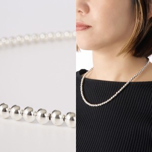 Harpo アルポ Boule Necklace ネックレス Ball Chain Necklace ナバホパール 18inches 45.7cm 5mm シルバー925 アクセサリー シンプル イ