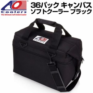 並行輸入品 AO Coolers エーオークーラー 36パック キャンバス ソフトクーラー PACK CANVAS ブラック 896290001953 バッグ 保冷