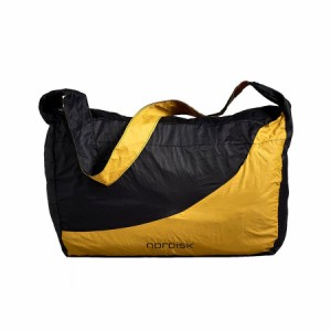 ノルディスク マルメ ポケッタブル ショッピングバッグ Nordisk Malmo 25 Shopping Bag Black/Mustard Yellow 133083 バッグ 鞄 エコバッ