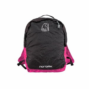 ノルディスク ニべ ポケッタブルバッグ Nordisk Nibe 12 Daypack Black/Raspberry Pink 133019 リュック バックパック バッグ 鞄 小型 並