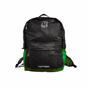 ノルディスク リべ ポケッタブルバッグ Nordisk Ribe 20 Daypack Black/Peridot Green 133018 リュック バックパック バッグ 鞄 小型 並