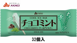 赤城乳業 アイス　 チョコミントバー 83ml×32本入　送料無料（北海道・九州は除く沖縄・離島発送不可）アイスクリーム