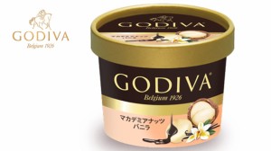 GODIVA　マカデミアナッツバニラ　90ｍｌ×12個入　アイスクリーム