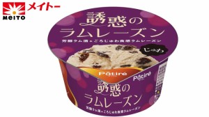 メイトーアイス　パティレ誘惑のラムレーズン　120ｍｌ×24本入　　アイスクリーム