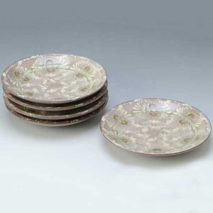 【送料無料】 京焼 清水焼 銘々皿 5枚セット 紫翠紋 しすいもん