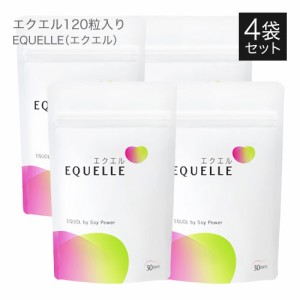 エクオール 大塚製薬 エクエル パウチ 120粒 4個 大豆イソフラボン サプリ サプリメント 正規流通ルート品 健康食品 メール便 送料無料 