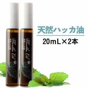 ハッカ油スプレー 20mL 2本 食品添加物香料 日本製 遮光瓶 天然和種ハッカ100％ ハッカ油 はっか油 ハッカスプレー 虫除け ペパーミント 