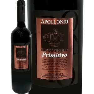 アッポローニオ・テラニョーロ・サレント・プリミティーヴォ 2020イタリア 赤ワイン 750ml フルボディ 辛口