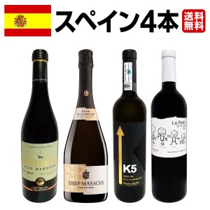 【送料無料】華麗なる新時代スペインワイン4本セット!!