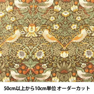 【数量5から】 生地 『moda fabrics William Morris ウィリアムモリス Strawberry Thief 8176-31』