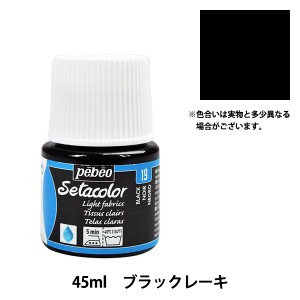 絵具 『セタカラー 透明色 19 ブラックレーキ 45ml』 pebeo ペベオ