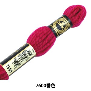 刺しゅう糸 『DMC 4番刺繍糸 タペストリーウール レッド・ピンク系 7600』 DMC ディーエムシー