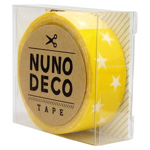 お名前ラベルシール 『NUNO DECO TAPE (ヌノデコテープ) きいろスター』 KAWAGUCHI カワグチ 河口