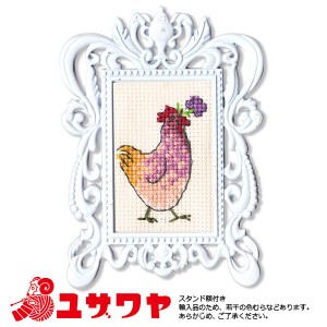 輸入刺しゅうキット 『RTO 輸入刺繍キット Hen with a flower FA007』