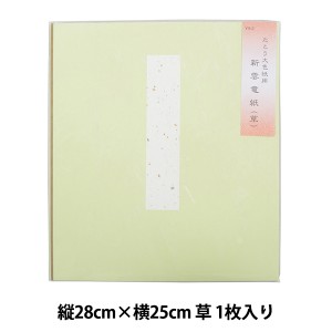 書道用品 『たとう 大色紙用 新雲竜紙 草 1枚入り』