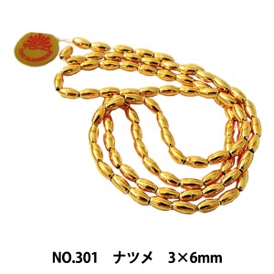 ビーズ 『パールビーズ NO.301 ナツメ3x6mm』 TOHO BEADS トーホービーズ