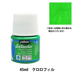 絵具 『セタカラー 不透明 シマー 43 クロロフィル 45ml』 pebeo ペベオ