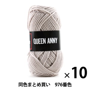 【10玉セット】毛糸 『QUEEN ANNY(クイーンアニー) 976番色』 Puppy パピー【まとめ買い・大口】