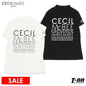 【30％OFFセール】ハイネックシャツ レディース CECIL McBEE green セシルマクビー グリーン  ゴルフウェア cgf2223te