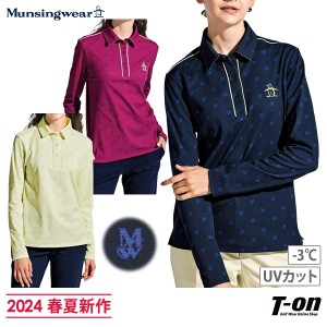 【ポイント10倍】【送料無料】【メール便対応】ポロシャツ レディース マンシングウェア Munsingwear 2024 春夏 新作 ゴルフウェア mgwxj