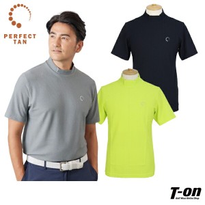 【送料無料】【メール便対応】ハイネックシャツ メンズ パーフェクトタン PERFECT TAN  ゴルフウェア pt1-ss-c002