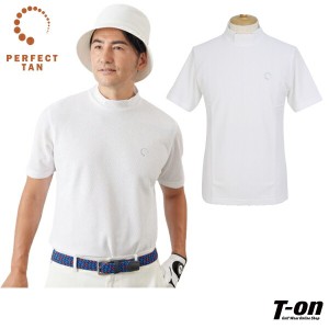 【送料無料】ハイネックシャツ メンズ パーフェクトタン PERFECT TAN  ゴルフウェア pt1-ss-c002w