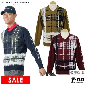 【30％OFFセール】Vネックセーター メンズ トミー ヒルフィガー ゴルフ TOMMY HILFIGER GOLF 日本正規品  ゴルフウェア thma352