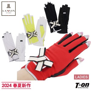 【ポイント10倍】【送料無料】【メール便対応】グローブ レディース ランバン スポール LANVIN SPORT 日本正規品 2024 春夏 新作 ゴルフ 