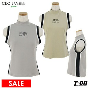 【30％OFFセール】ハイネックシャツ レディース CECIL McBEE green セシルマクビー グリーン ゴルフウェア cgs2308ns