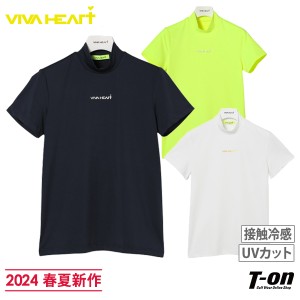 ハイネックシャツ レディース ビバハート VIVA HEART 2024 春夏 新作 ゴルフウェア 012-21344