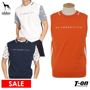 【70％OFFセール】ニットベスト メンズ アダバット adabat ゴルフウェア 082-26400