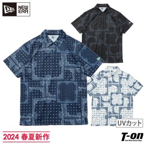 ポロシャツ メンズ ニューエラ ゴルフ ニューエラ NEW ERA 日本正規品 2024 春夏 新作 ゴルフウェア 14109027-9